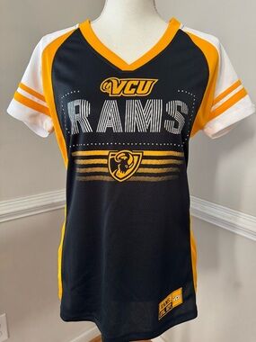 VCU Rams Women's Black & Gold Short Sleeve Jersey Size S